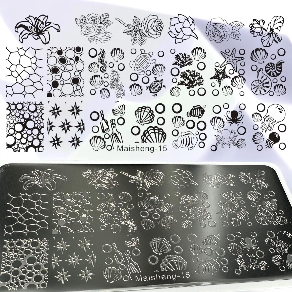 Stamping Plate - Ocean