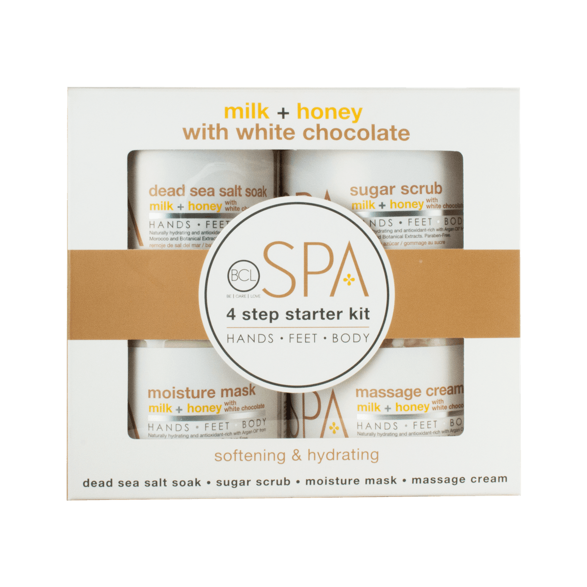 BCL SPA Milk + Honey with white chocolate 4 step STARTER KIT 