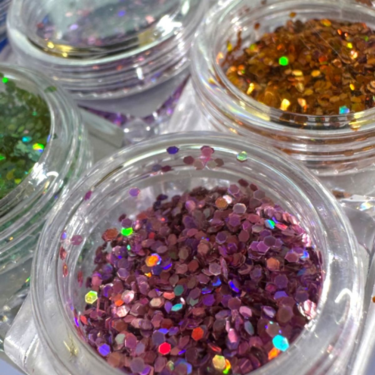 Holographic Dark Sparkle set 1mm. 